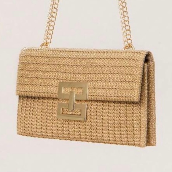 Straw Clutch NWOT - Picture 2 of 4